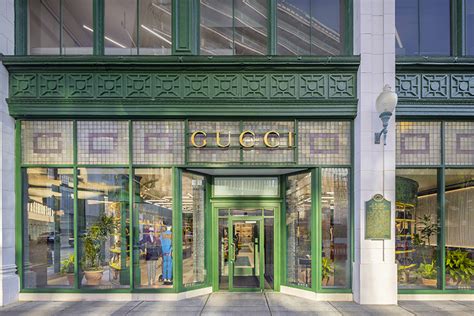 gucci store downtown.